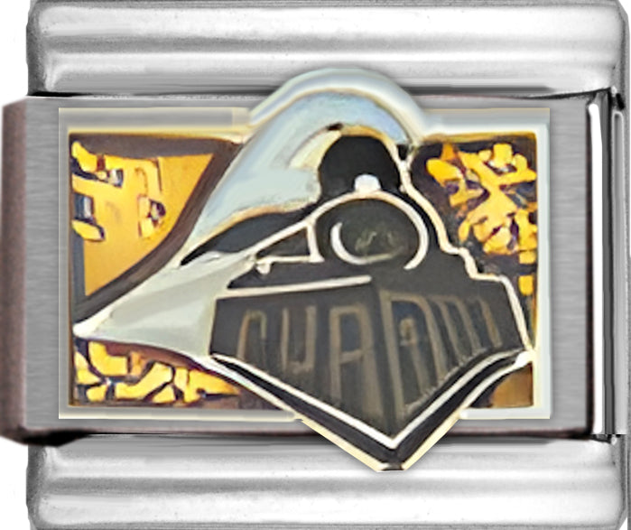 Purdue Train Glitter Logo College Charm