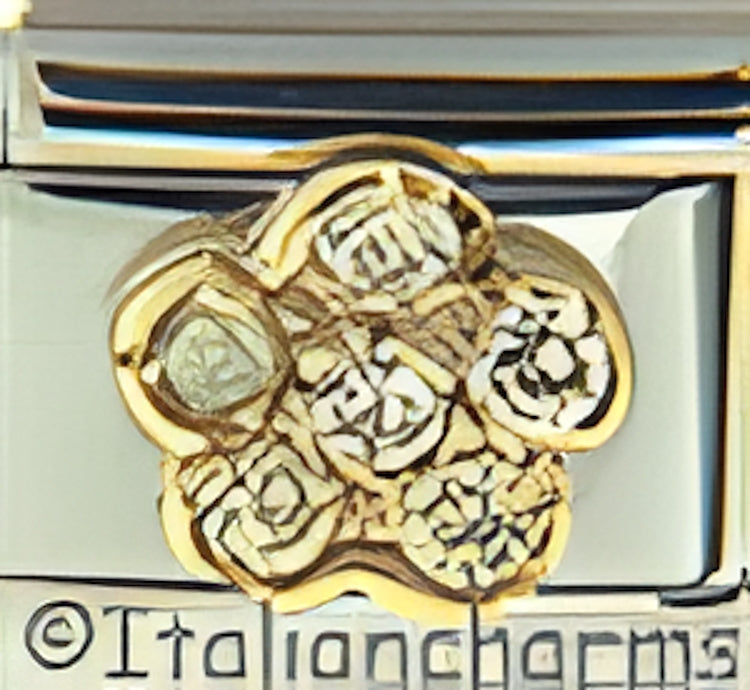Yellow CZ Flower