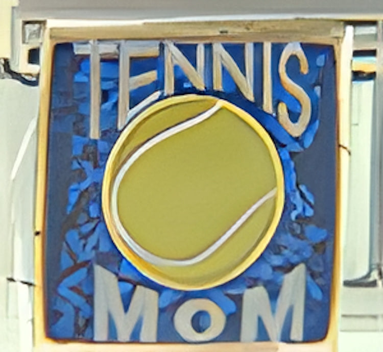 Tennis Mom on Sparkle Blue