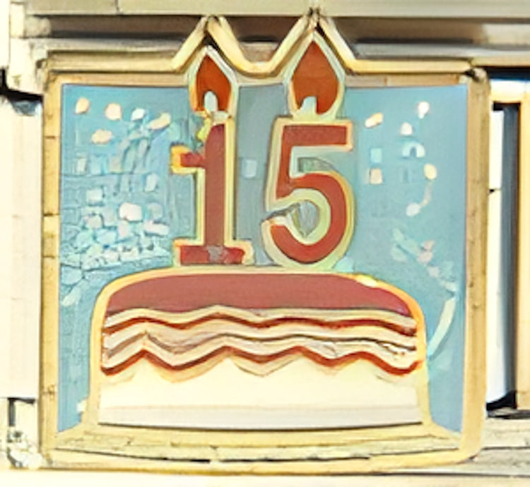 15th Birthday with Cake