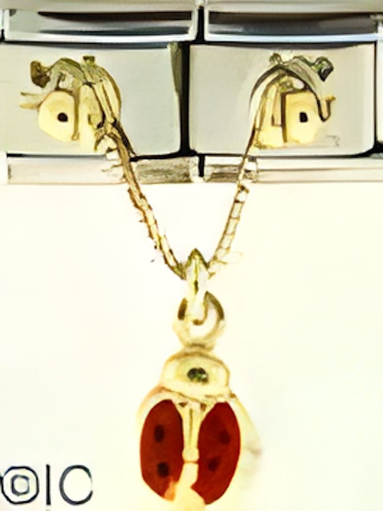 Multi Link Dangle Red Ladybug