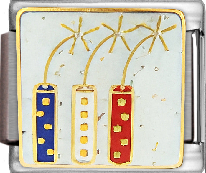 Firecrackers on White