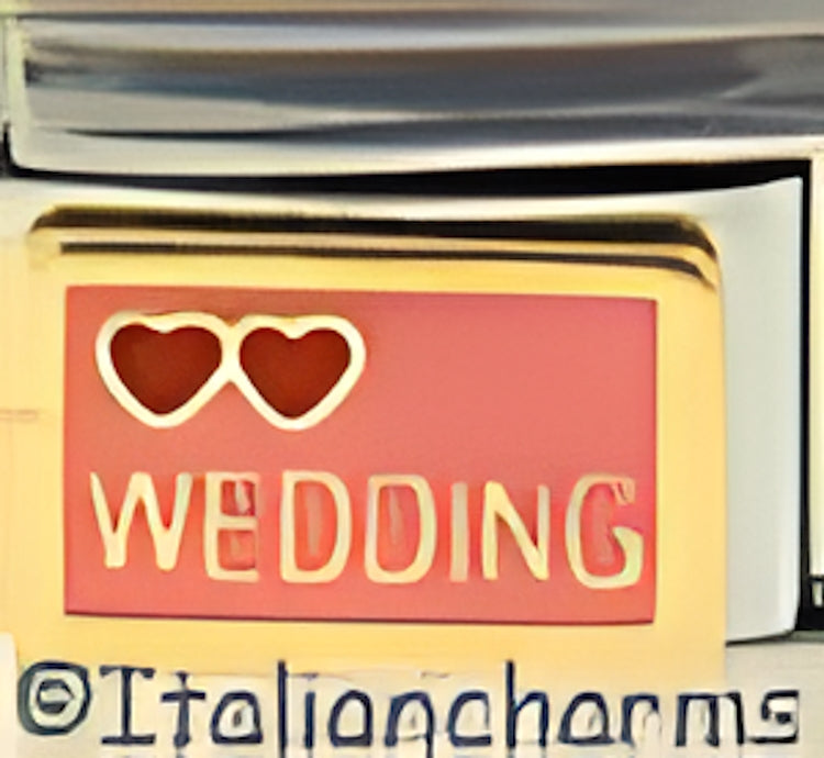 Double Hearts with Wedding Text by Patty Ann