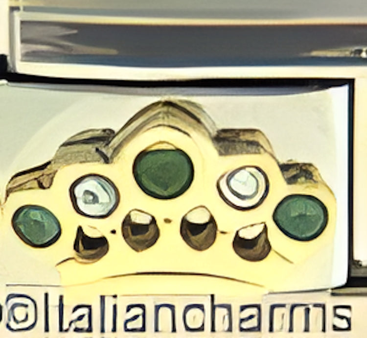 Light Green and Clear CZ Crown
