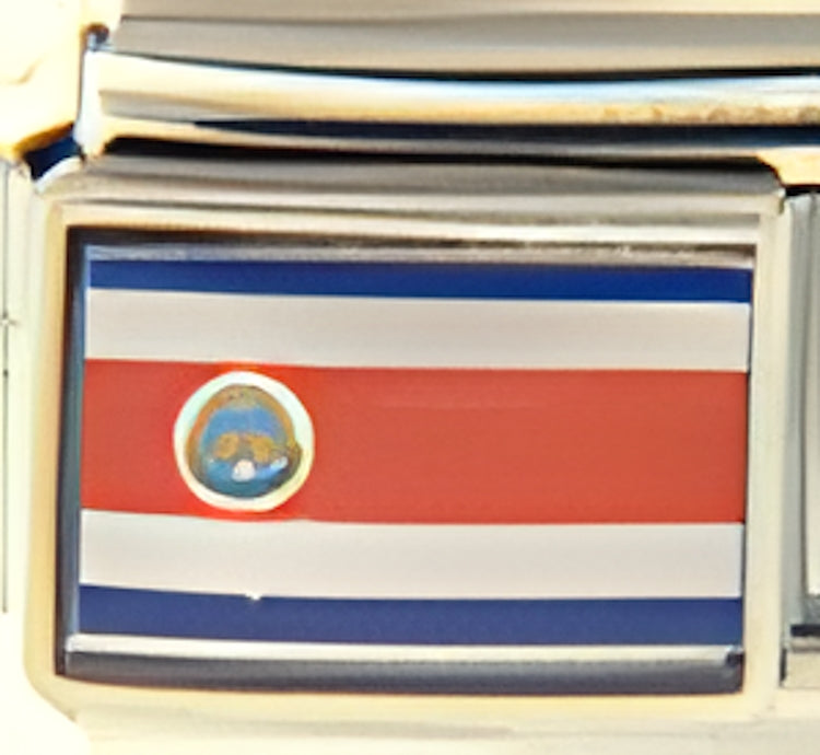 Costa Rica flag Photo Charm