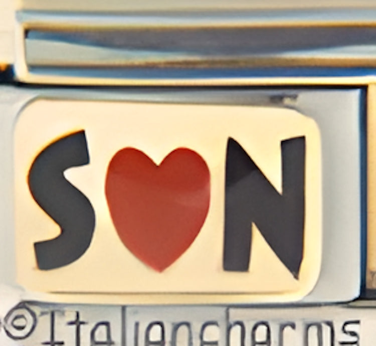 Son with Red Heart on Gold