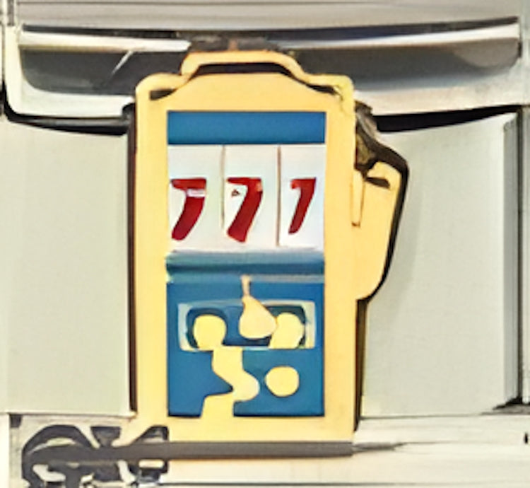 Turquoise Slot Machine by Patty Ann