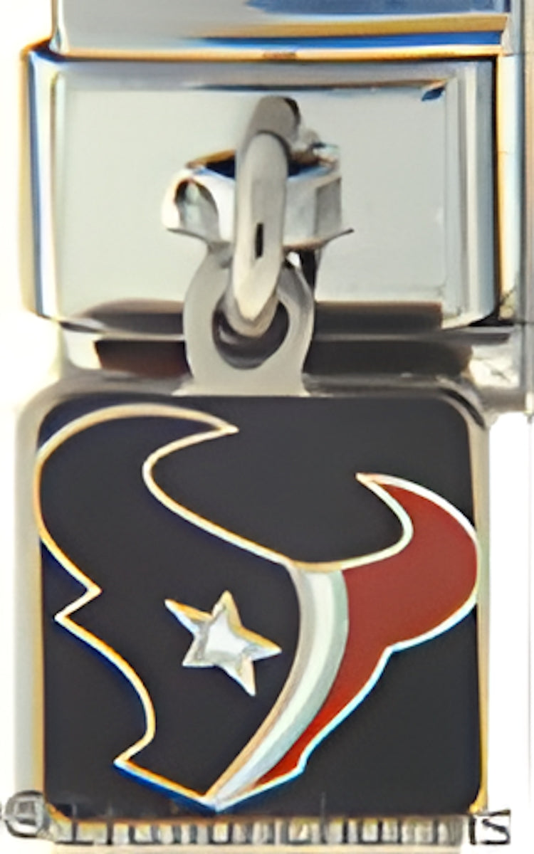 Licensed Football Two Sided Dangle Houston Texans