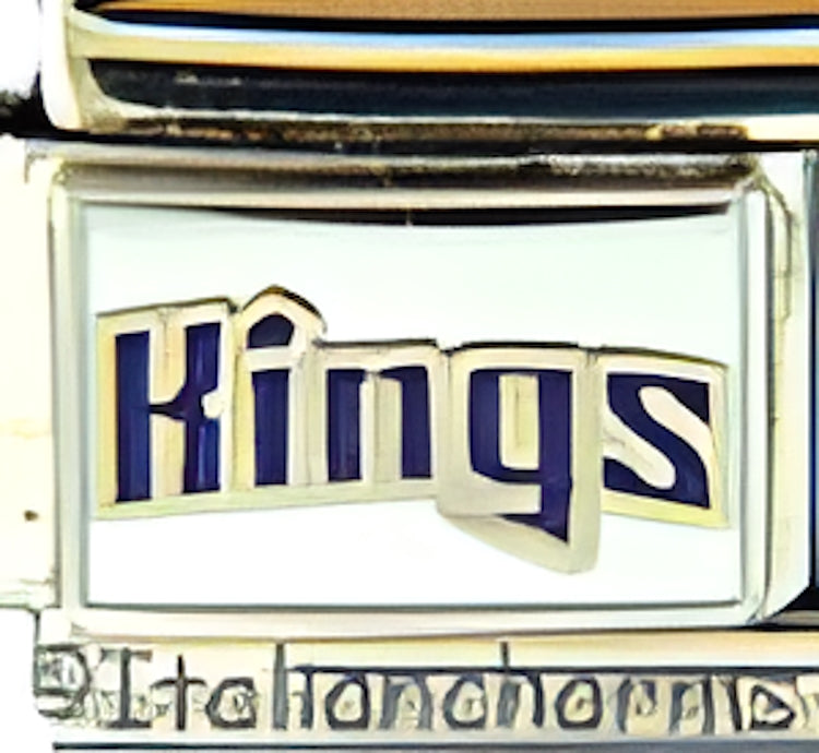 Sacramento Kings Purple Text on White
