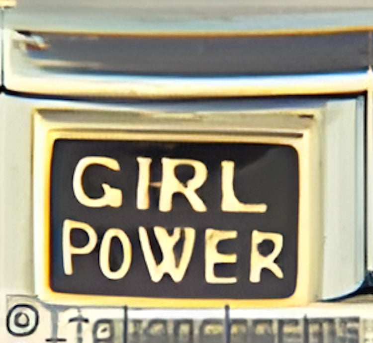 Gold Girl Power on Black