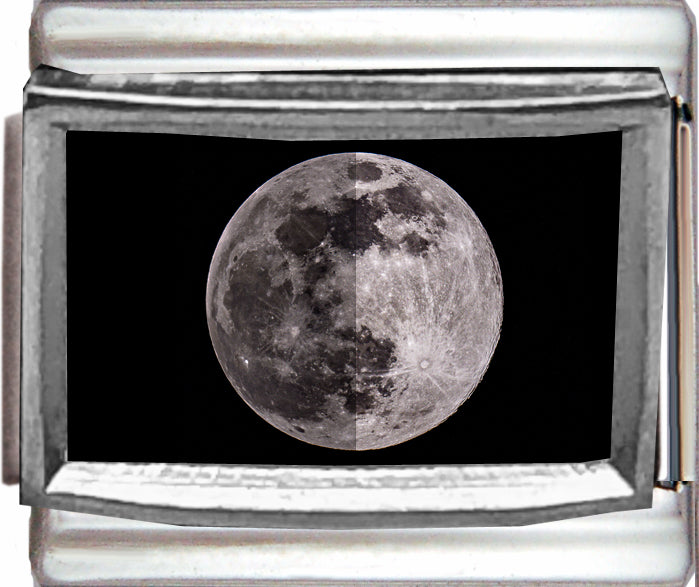Phases of the Moon - First Quarter Moon Photo Charm