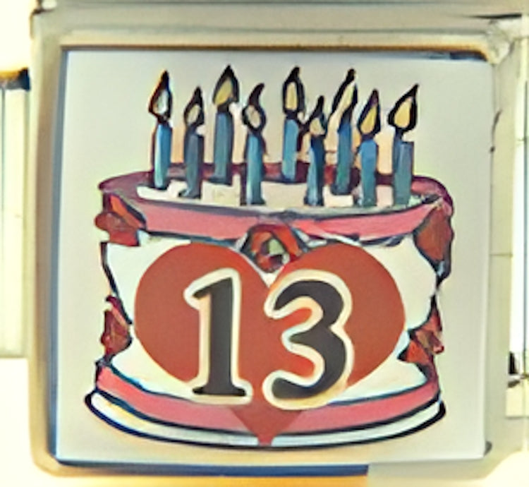 Celebration Cake 13 Photo Charm