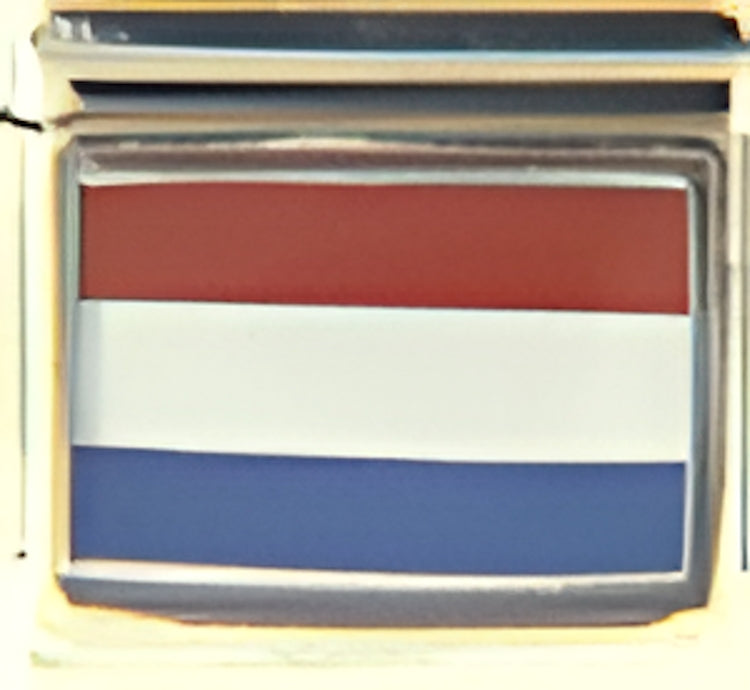 Netherlands Flag Photo Charm