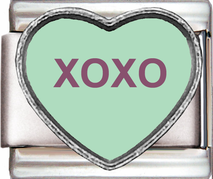 XOXO Valentines Heart Photo Charm