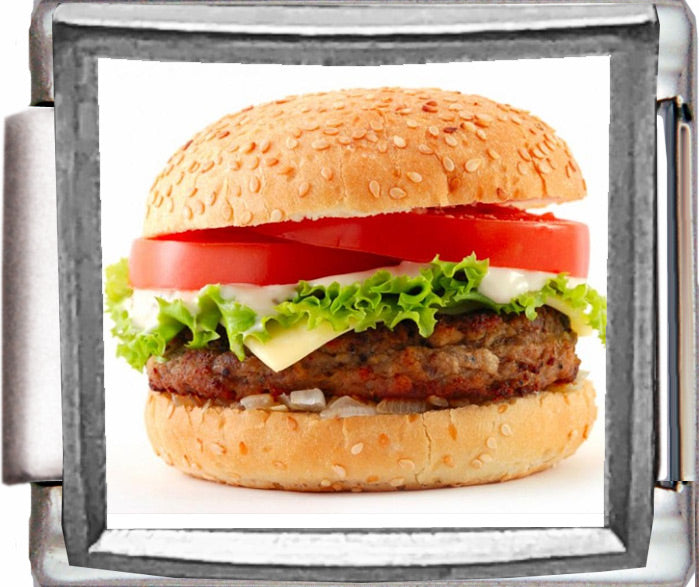 Hamburger Photo Charm