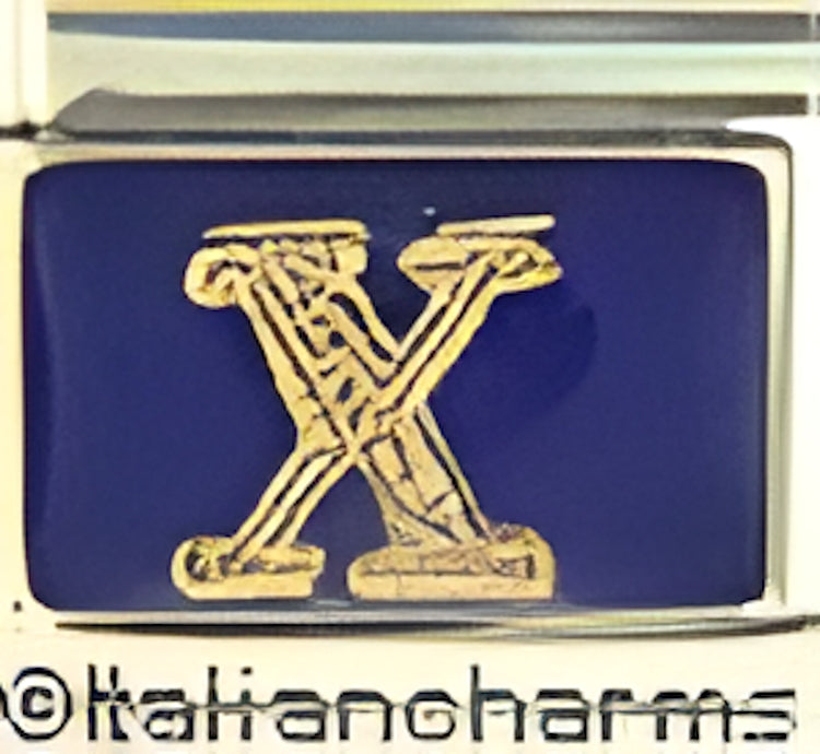 Gold X on Cobalt