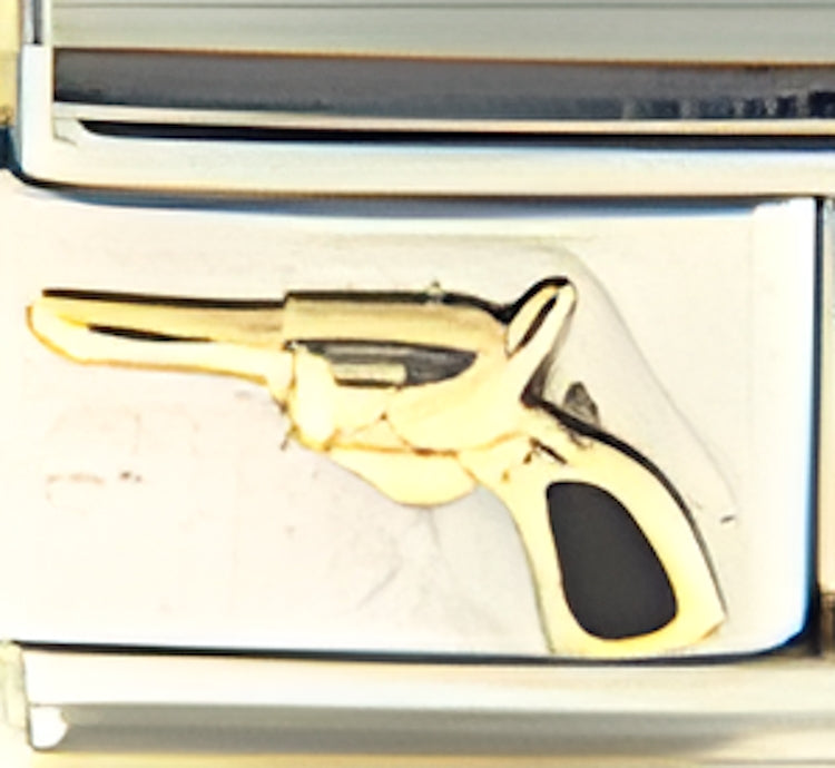 Gun with Black Handle