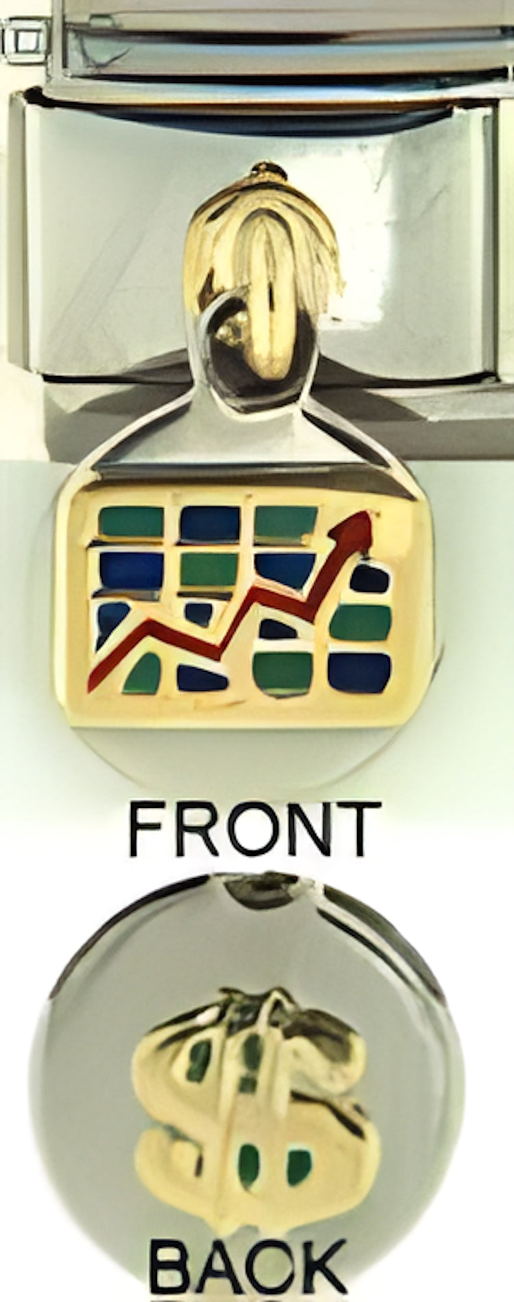 2 Sided Dangle Stock Market Dollar Sign