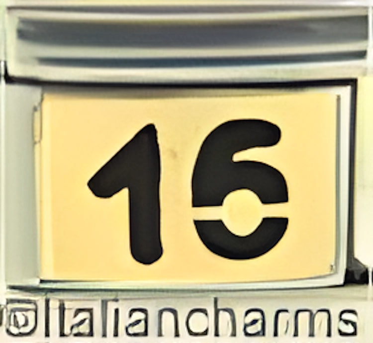 Black 16 on Gold