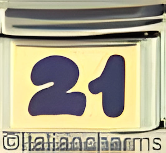 Blue 21 on Gold