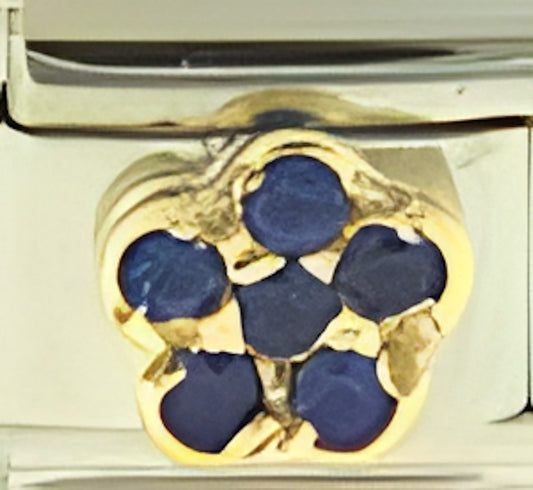 Sapphire Blue CZ Flower