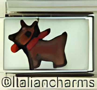 Italian Hand Painted Brown Dog