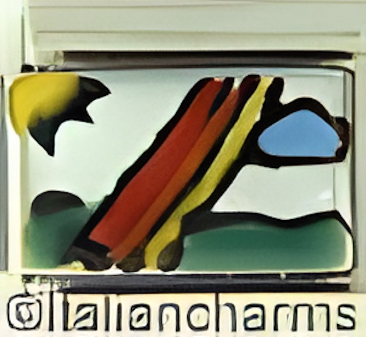 Italian Hand Painted Rainbow Scene