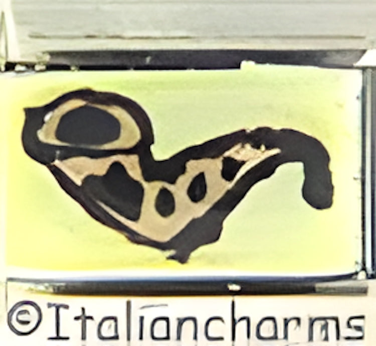 Italian Hand Painted Saxophone on Green