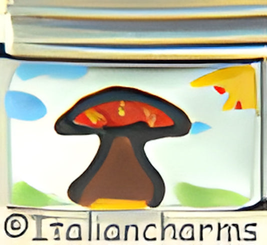 Italian Hand Painted Red Mushroom