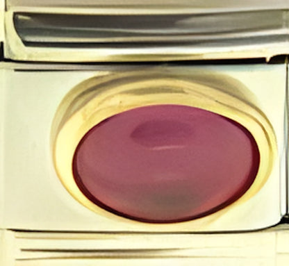 July Ruby Color Oval Stone