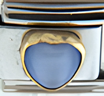 Light Blue Cats Eye Heart