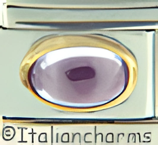 Purple Oval Stone