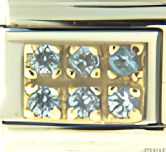 Light Blue CZ Bar