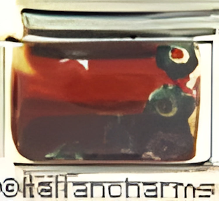 Red Clear Fantasy with Flowers