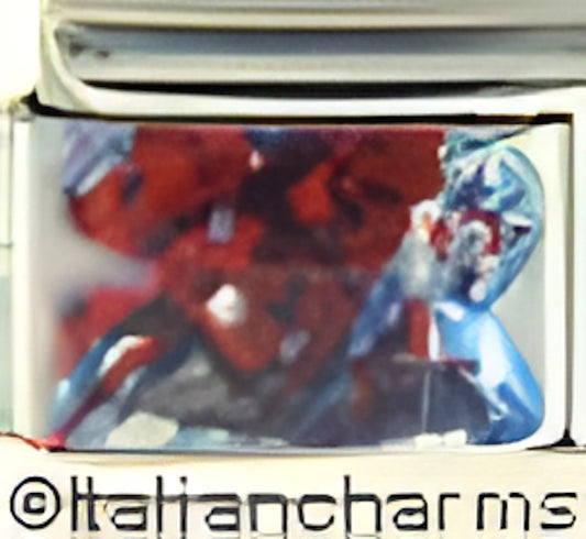 Red Blue Splotched Clear Fantasy
