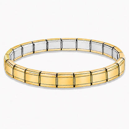 Gold Center and Edges Starter Bracelet - Choose Your Size