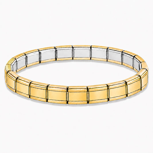 Gold Center and Edges Starter Bracelet - Choose Your Size