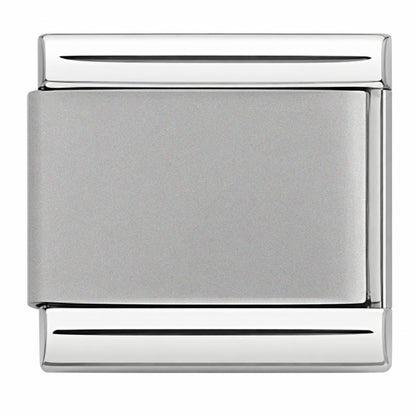 Silver Matte Center and Silver Edges Starter Bracelet - Choose Your Size