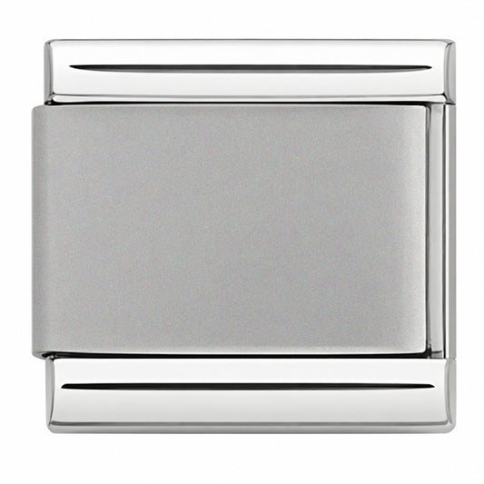 Silver Matte Center and Silver Edges Starter Bracelet - Choose Your Size