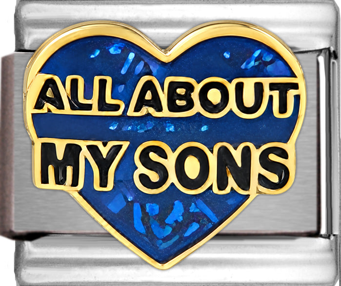 All About my Sons on Blue Heart