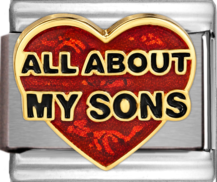 All About my Sons on Red Heart