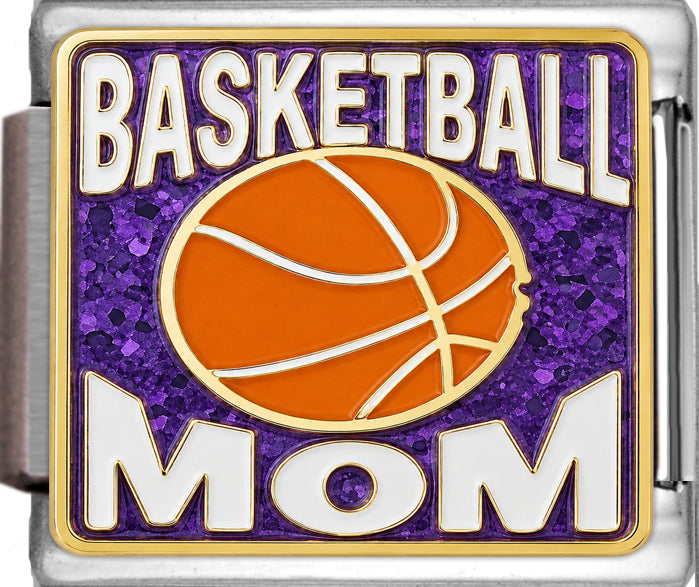 Basketball Mom on Sparkle Purple