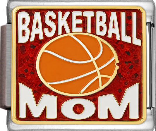 Basketball Mom on Sparkle Red