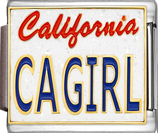 CA GIRL on Glitter White