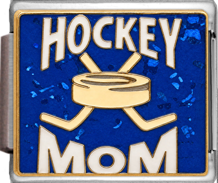 Hockey Mom on Sparkle Blue