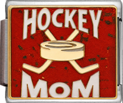 Hockey Mom on Sparkle Red