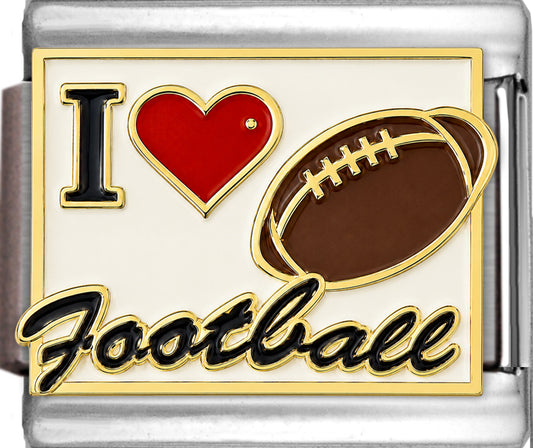 I Love Football on White
