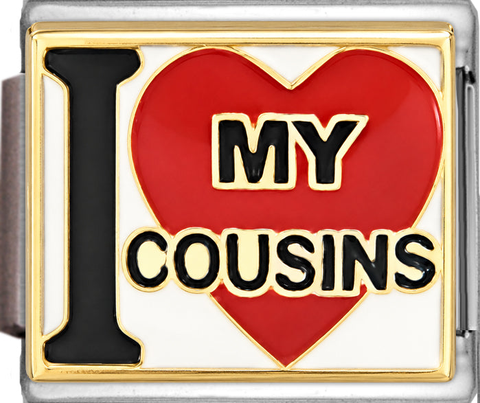 I Love My Cousins on Red Heart