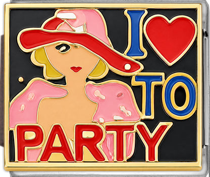 I Love To Party on Black