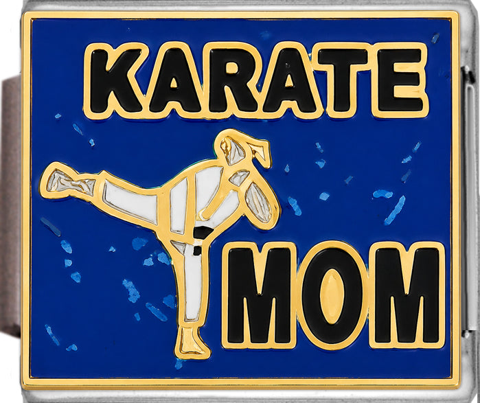Karate Mom on Sparkle Blue